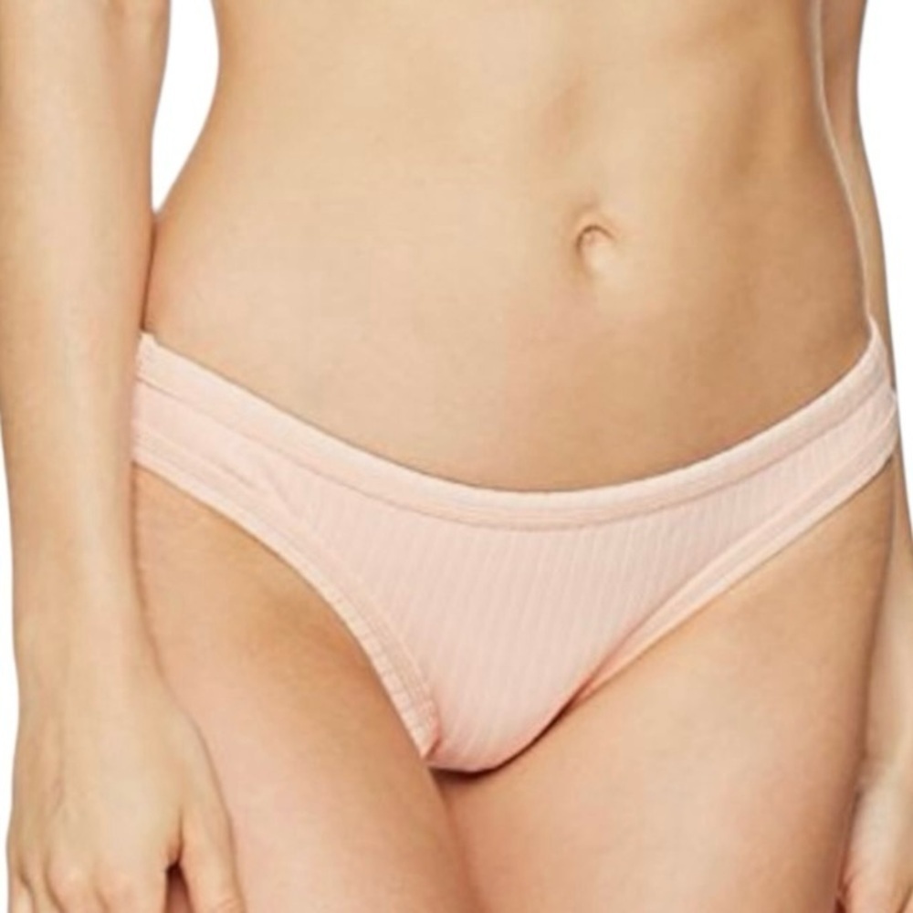 Seafolly lnka Rib Hipster Bikini Swim Bottoms Size‎ US 8/AU 12 Color Rose Pink